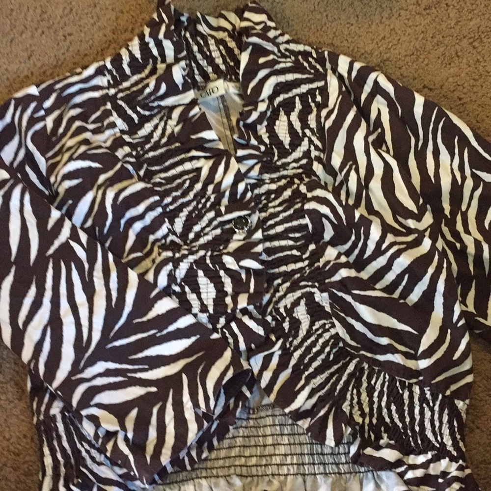 Animal print jacket